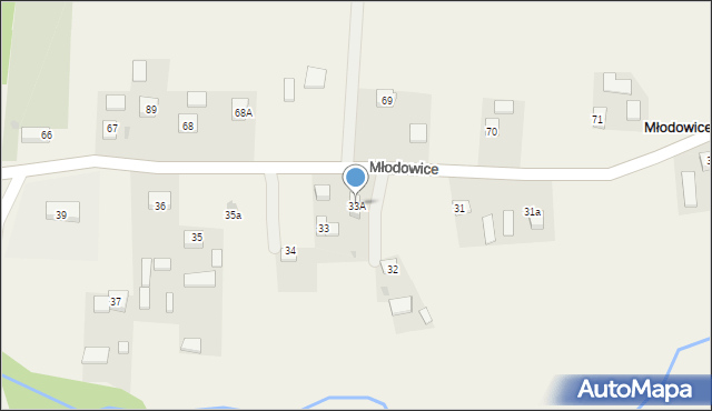 Młodowice, Młodowice, 33A, mapa Młodowice
