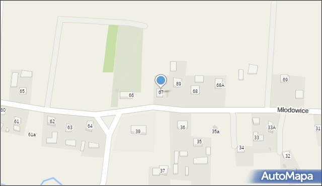 Młodowice, Młodowice, 67, mapa Młodowice