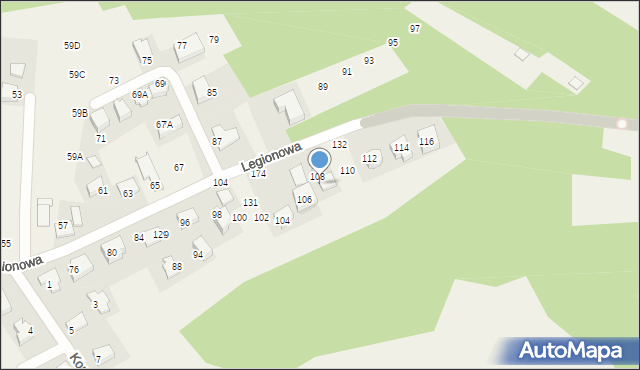 Młodziejowice, Młodziejowice, 106, mapa Młodziejowice