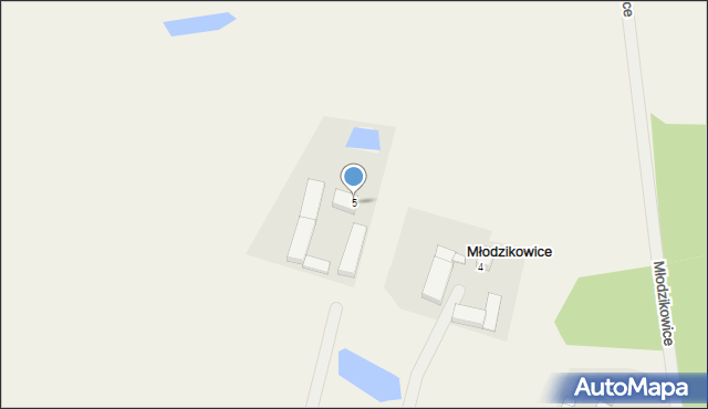 Młodzikowice, Młodzikowice, 5, mapa Młodzikowice