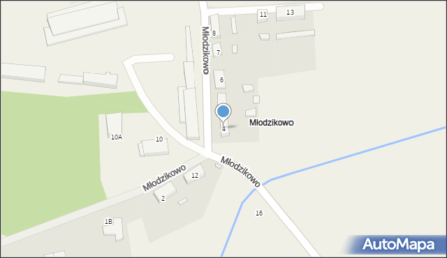 Młodzikowo, Młodzikowo, 4, mapa Młodzikowo