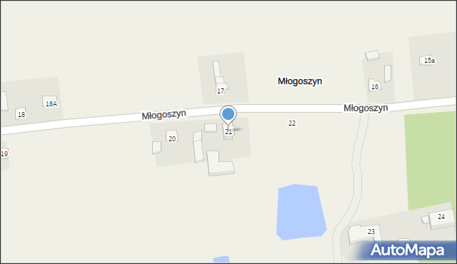 Młogoszyn, Młogoszyn, 21, mapa Młogoszyn