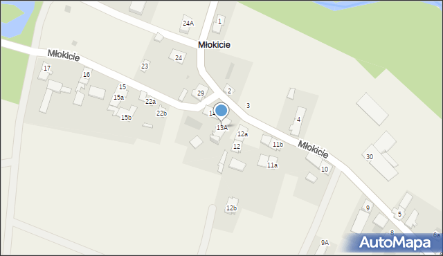 Młokicie, Młokicie, 13A, mapa Młokicie