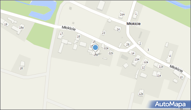 Młokicie, Młokicie, 15b, mapa Młokicie