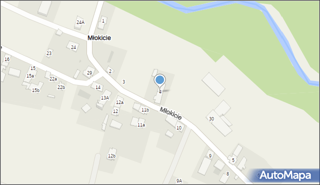 Młokicie, Młokicie, 4, mapa Młokicie