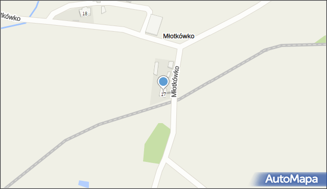 Młotkówko, Młotkówko, 17, mapa Młotkówko