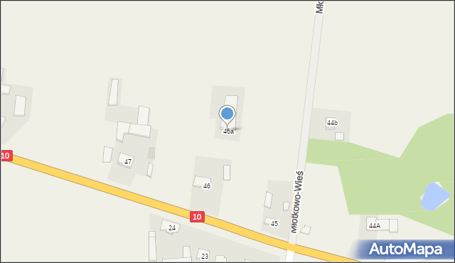 Młotkowo-Wieś, Młotkowo-Wieś, 46a, mapa Młotkowo-Wieś