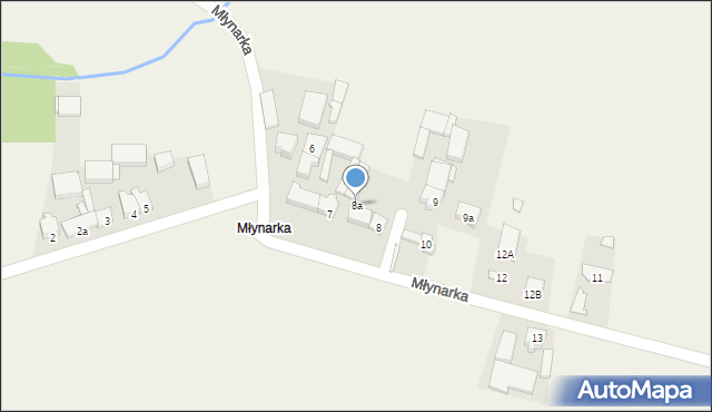 Młynarka, Młynarka, 8a, mapa Młynarka