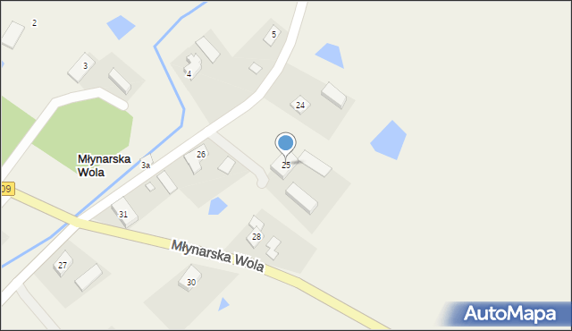 Młynarska Wola, Młynarska Wola, 25, mapa Młynarska Wola