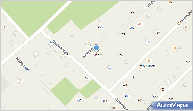 Młynarze, Młynarze, 45E, mapa Młynarze