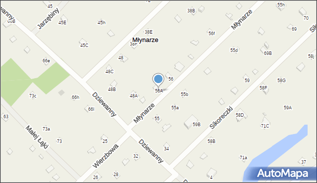 Młynarze, Młynarze, 56A, mapa Młynarze