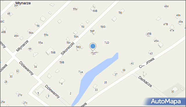 Młynarze, Młynarze, 71C, mapa Młynarze