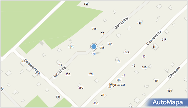 Młynarze, Młynarze, 78, mapa Młynarze
