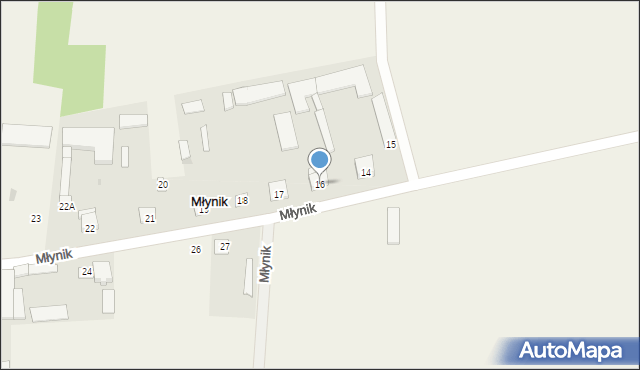 Młynik, Młynik, 16, mapa Młynik