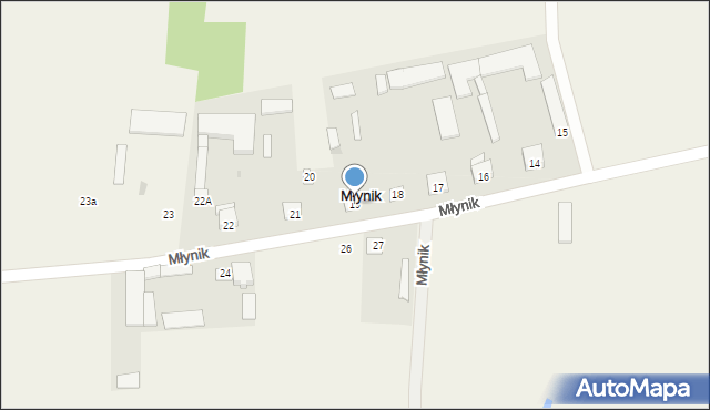 Młynik, Młynik, 19, mapa Młynik