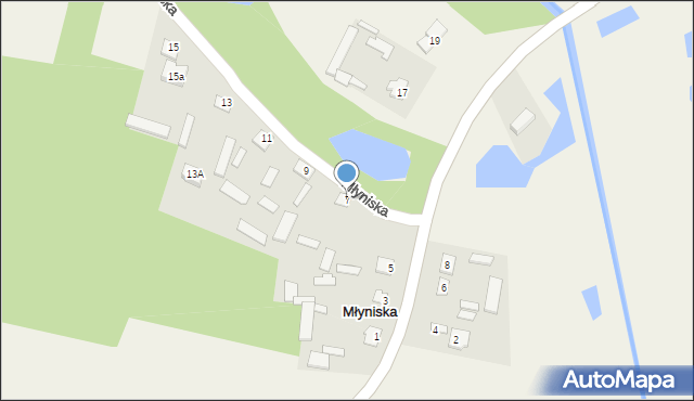 Młyniska, Młyniska, 7, mapa Młyniska