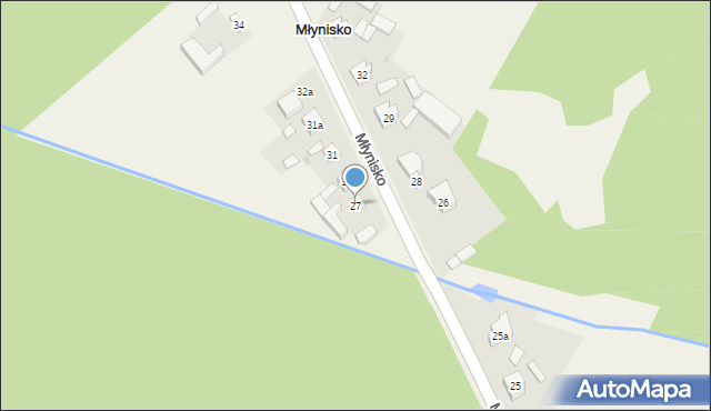 Młynisko, Młynisko, 27, mapa Młynisko