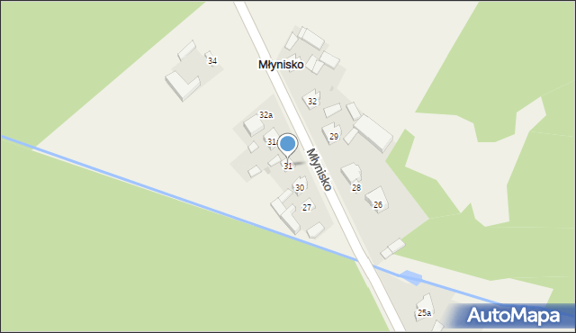 Młynisko, Młynisko, 31, mapa Młynisko