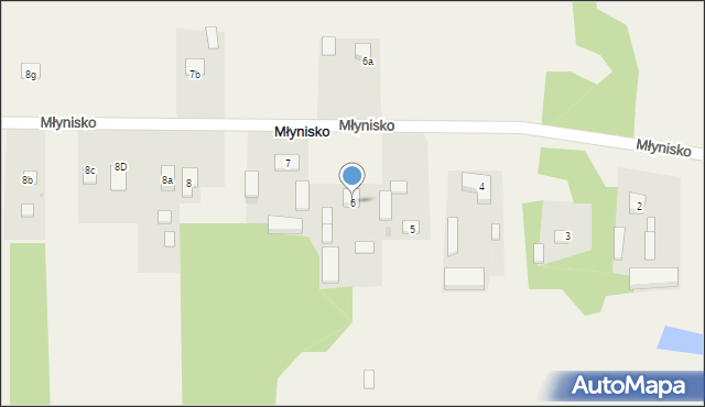 Młynisko, Młynisko, 6, mapa Młynisko