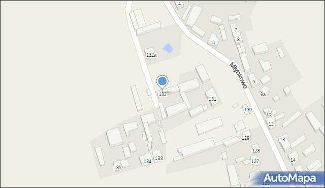 Młynkowo, Młynkowo, 132, mapa Młynkowo