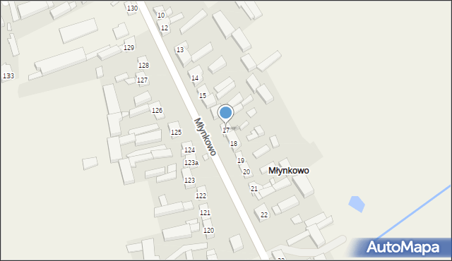 Młynkowo, Młynkowo, 17, mapa Młynkowo