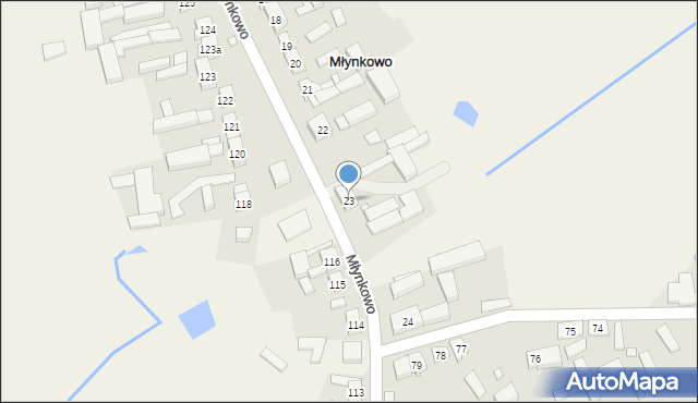 Młynkowo, Młynkowo, 23, mapa Młynkowo