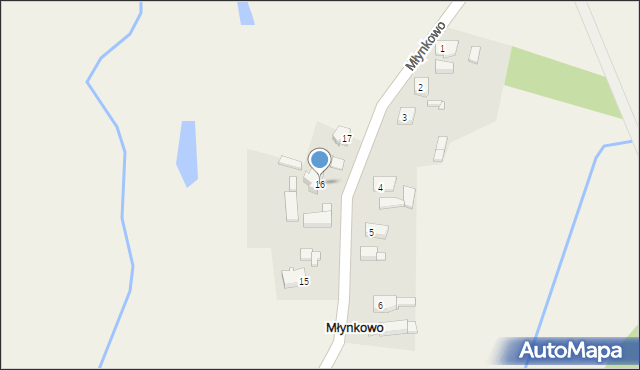 Młynkowo, Młynkowo, 16, mapa Młynkowo