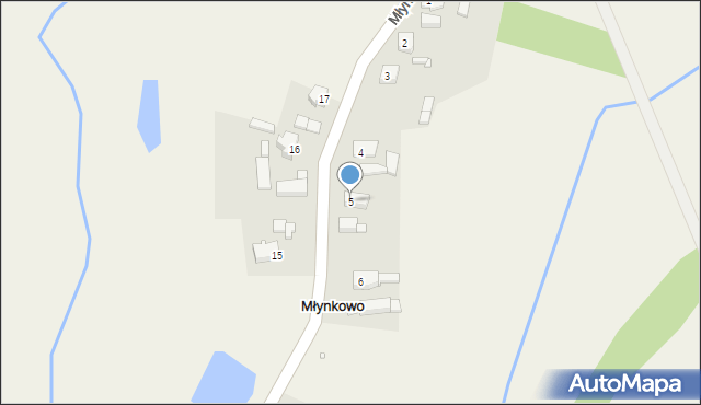 Młynkowo, Młynkowo, 5, mapa Młynkowo