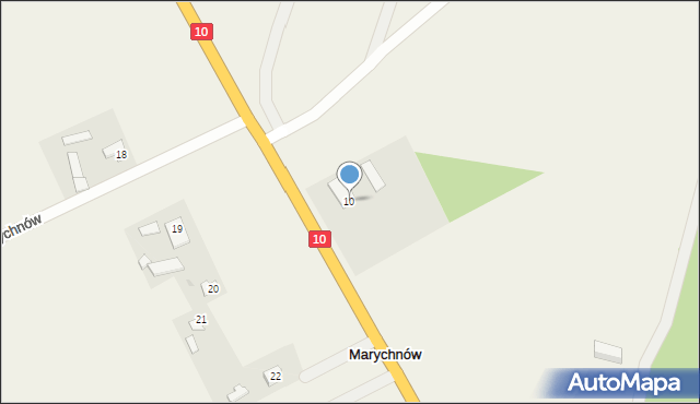 Nowa Góra, Młyńska, 10, mapa Nowa Góra