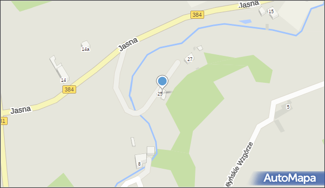 Nowa Ruda, Młyńska, 25, mapa Nowa Ruda