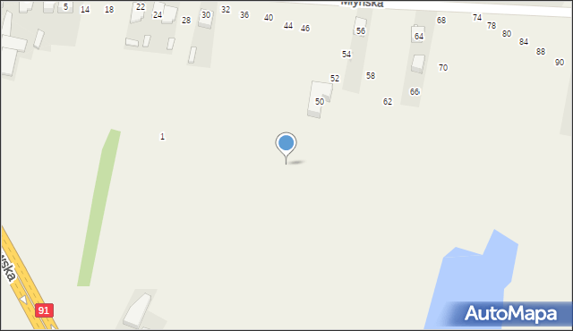 Nowa Wieś, Młyńska, 48, mapa Nowa Wieś