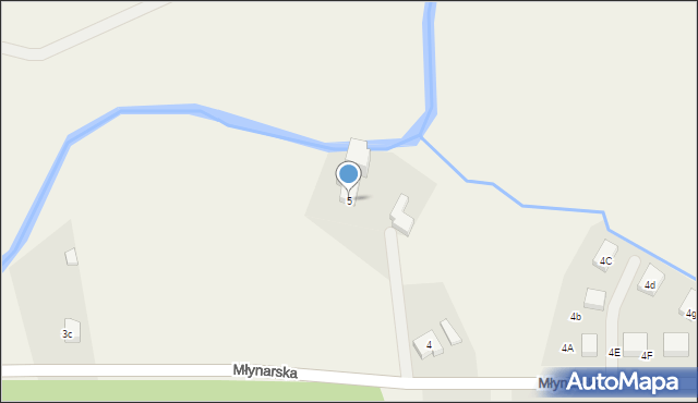 Nowa Wieś Lęborska, Młynarska, 5, mapa Nowa Wieś Lęborska
