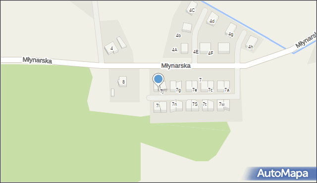 Nowa Wieś Lęborska, Młynarska, 7k, mapa Nowa Wieś Lęborska