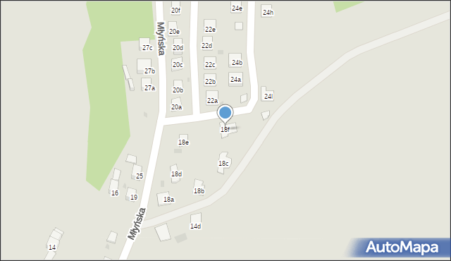 Nowogrodziec, Młyńska, 18f, mapa Nowogrodziec