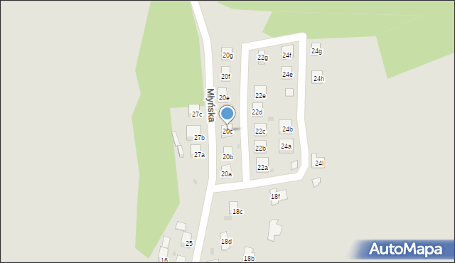 Nowogrodziec, Młyńska, 20c, mapa Nowogrodziec