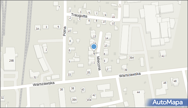 Nowy Dwór Gdański, Mleczna, 5, mapa Nowy Dwór Gdański