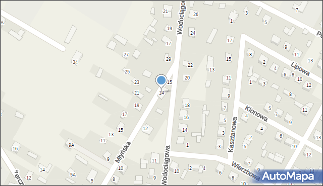 Nurzec-Stacja, Młyńska, 14, mapa Nurzec-Stacja