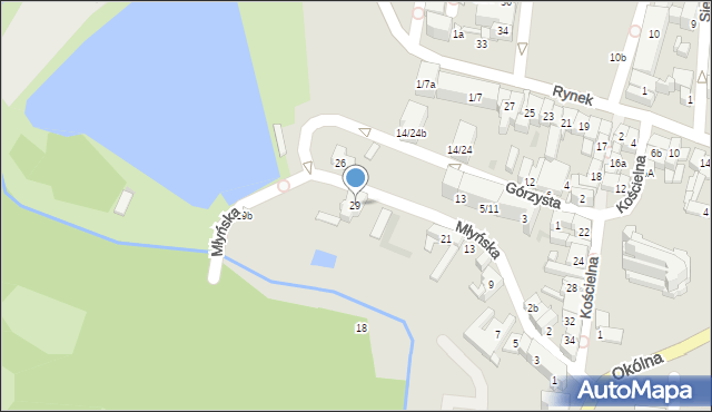 Ostrowiec Świętokrzyski, Młyńska, 29, mapa Ostrowiec Świętokrzyski