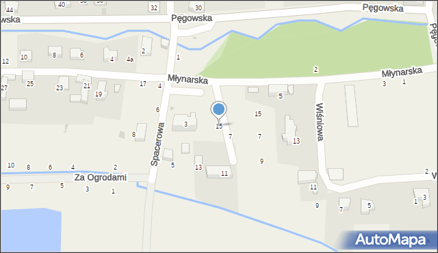 Ozorowice, Młynarska, 15, mapa Ozorowice