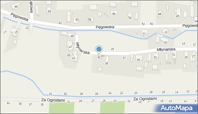 Ozorowice, Młynarska, 41, mapa Ozorowice