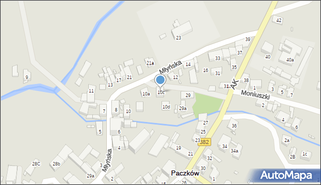 Paczków, Młyńska, 10c, mapa Paczków