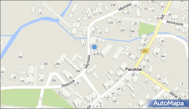 Paczków, Młyńska, 4, mapa Paczków