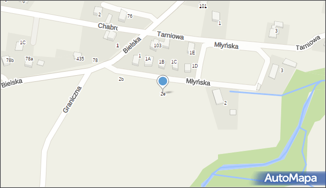 Pisarzowice, Młyńska, 2e, mapa Pisarzowice