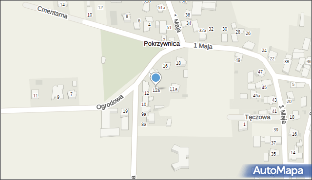 Pokrzywnica, Młyńska, 12a, mapa Pokrzywnica