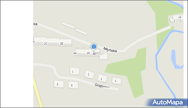 Polanów, Młyńska, 4D, mapa Polanów