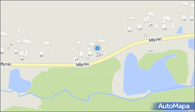 Poniatowa, Młynki, 113, mapa Poniatowa