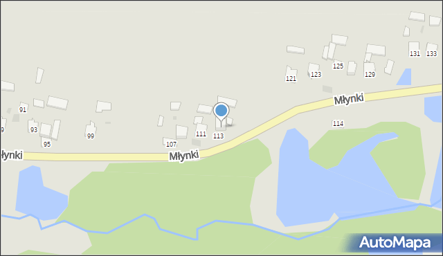 Poniatowa, Młynki, 113A, mapa Poniatowa