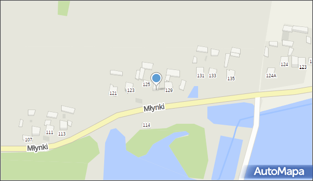 Poniatowa, Młynki, 127A, mapa Poniatowa