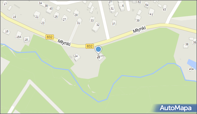 Poniatowa, Młynki, 28, mapa Poniatowa