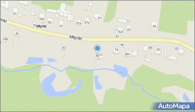 Poniatowa, Młynki, 52, mapa Poniatowa